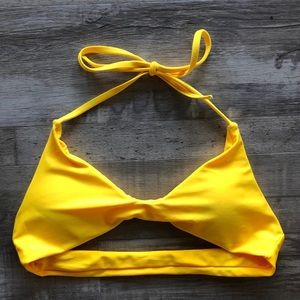 Yellow Bikini Top
